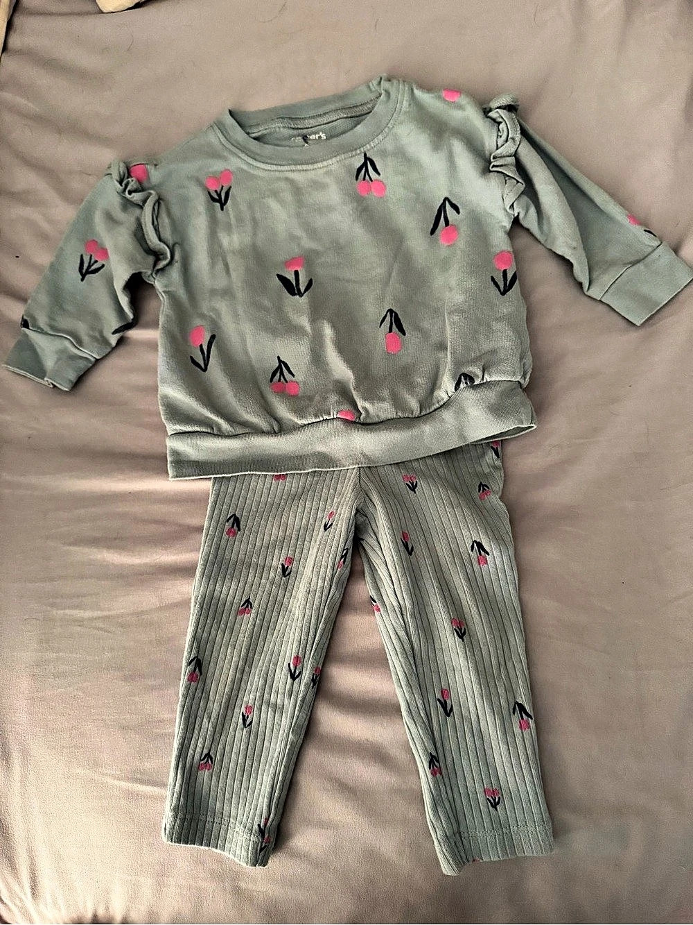 carter's Baby Floral Matching Set 9M